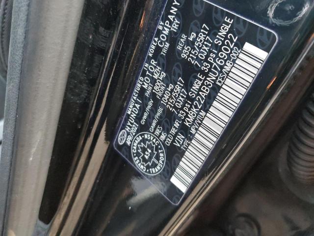 Aukcja sprzedaży 2022 Hyundai Kona, vin: KM8K22AB3NU769022, numer aukcji: 93444045