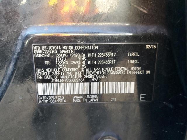 Aukcja sprzedaży 2016 Toyota Rav4 Hv, vin: JTMRJREV7GD022464, numer aukcji: 91461355