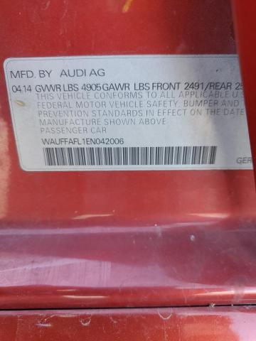 Продажа на аукционе авто 2014 Audi A4, vin: WAUFFAFL1EN042006, номер лота: 91852395