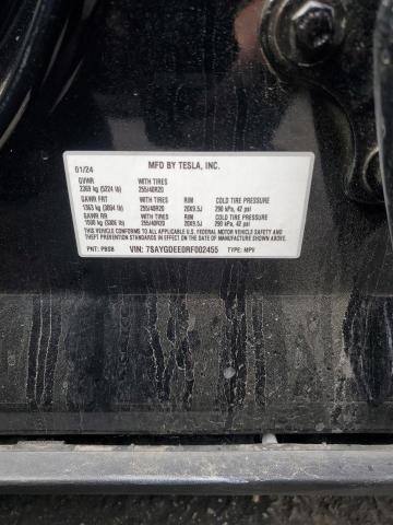 93661315 :رقم المزاد ، 7SAYGDEE0RF002455 vin ، 2024 Tesla Model Y مزاد بيع