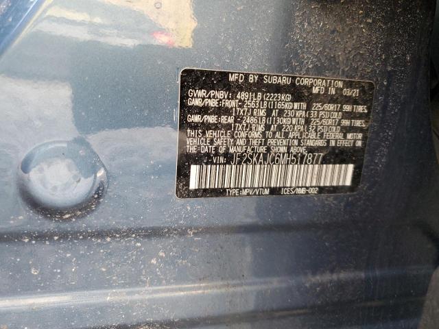 Aukcja sprzedaży 2021 Subaru Forester, vin: JF2SKAJC6MH517877, numer aukcji: 91889745