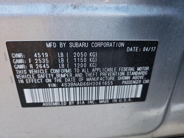 Продаж на аукціоні авто 2017 Subaru Legacy 2.5, vin: 4S3BNAB66H3061655, номер лоту: 91429805