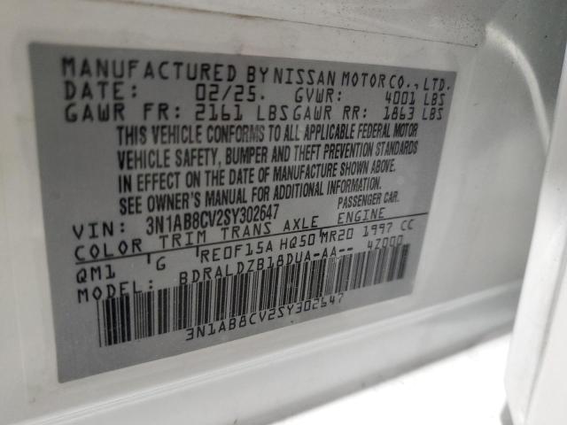 Продажа на аукционе авто 2025 Nissan Sentra, vin: 3N1AB8CV2SY302647, номер лота: 91648305