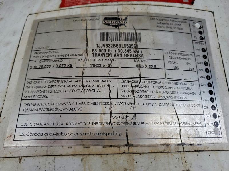 2011 Waba Unknown მანქანა იყიდება აუქციონზე, vin: 1JJV532B5BL559561, აუქციონის ნომერი: 91010065