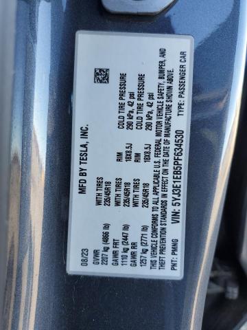 Продажа на аукционе авто 2023 Tesla Model 3, vin: 5YJ3E1EB5PF634530, номер лота: 91933895