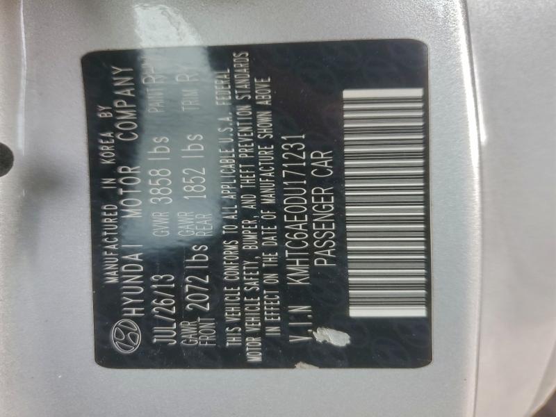 Продаж на аукціоні авто 2013 Hyundai Veloster, vin: KMHTC6AE0DU171231, номер лоту: 94053845