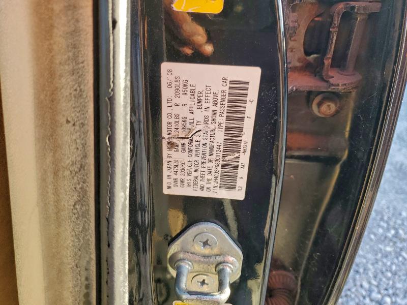 93729575 :رقم المزاد ، JH4CU26689C012447 vin ، 2009 Acura Tsx مزاد بيع