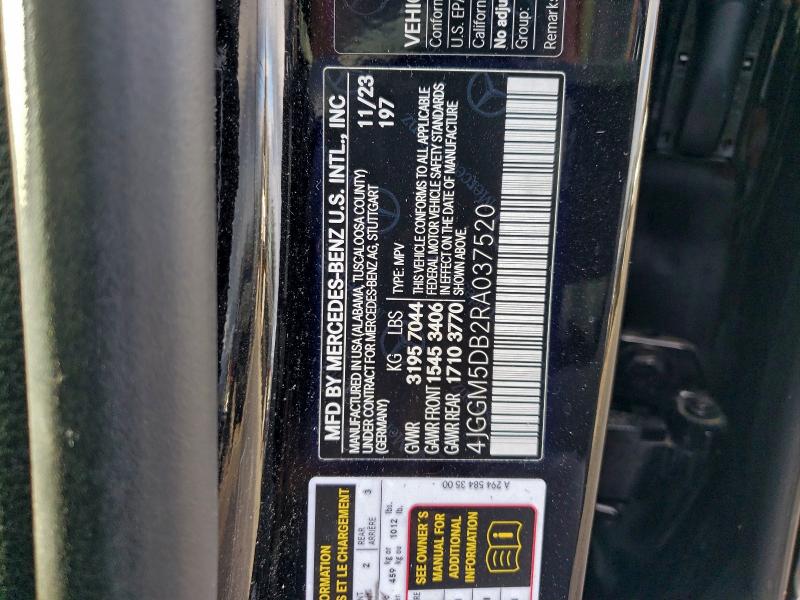Продажа на аукционе авто 2024 Mercedes-benz Eqe Suv, vin: 4JGGM5DB2RA037520, номер лота: 92758865