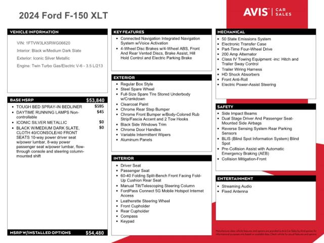 Aukcja sprzedaży 2024 Ford F150 Light, vin: 1FTVW3LK5RWG06620, numer aukcji: 91618695