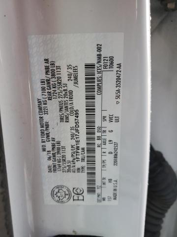 Aukcja sprzedaży 2018 Ford F150, vin: 1FTFW1E17JFD57495, numer aukcji: 92609455