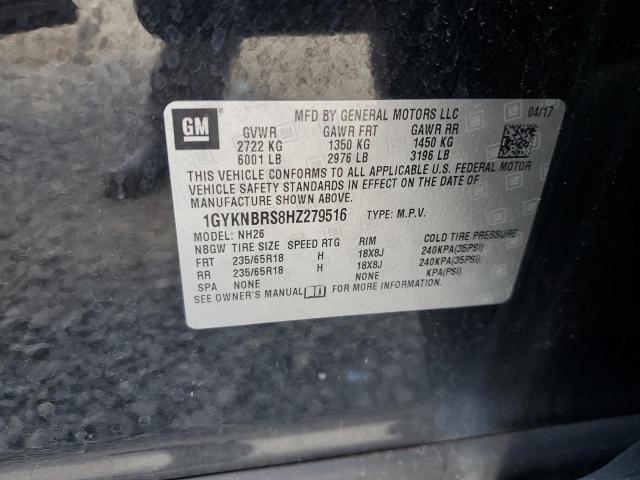 Aukcja sprzedaży 2017 Cadillac Xt5, vin: 1GYKNBRS8HZ279516, numer aukcji: 92057265