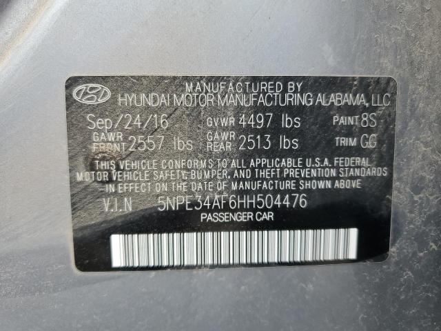 Продажа на аукционе авто 2017 Hyundai Sonata, vin: 5NPE34AF6HH504476, номер лота: 93076525