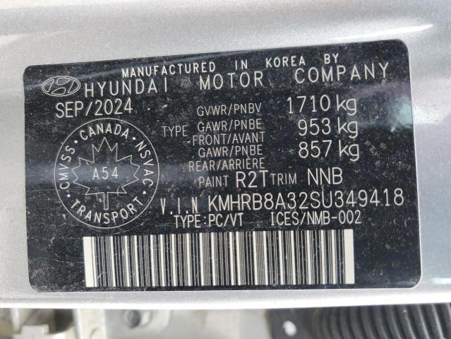 Aukcja sprzedaży 2025 Hyundai Venue, vin: KMHRB8A32SU349418, numer aukcji: 92592345