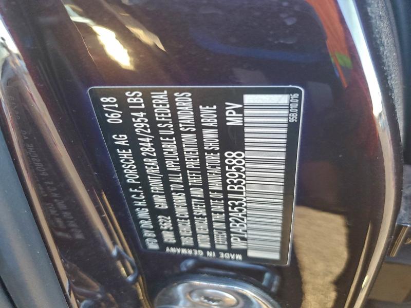 Продаж на аукціоні авто 2018 Porsche Macan, vin: WP1AB2A53JLB39588, номер лоту: 93965635