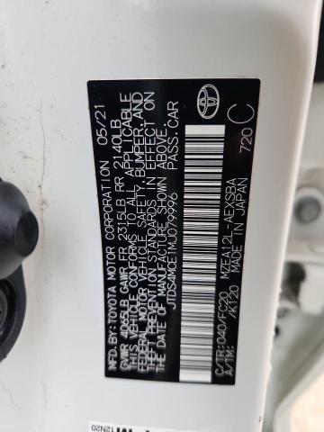 Продажа на аукционе авто 2021 Toyota Corolla, vin: JTDS4MCE1MJ079996, номер лота: 93397235