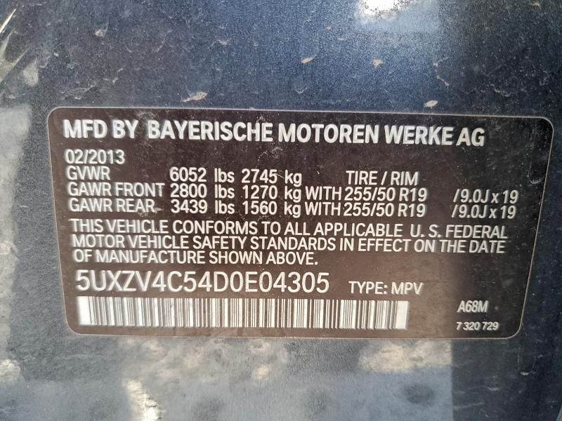 Aukcja sprzedaży 2013 Bmw X5 Xdrive3, vin: 5UXZV4C54D0E04305, numer aukcji: 94382525