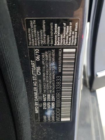 93051615 :رقم المزاد ، WDDGF8BBXBR133833 vin ، 2011 Mercedes-benz C مزاد بيع