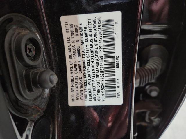 Aukcja sprzedaży 2017 Honda Civic Lx, vin: 19XFC2F52HE216564, numer aukcji: 93113185