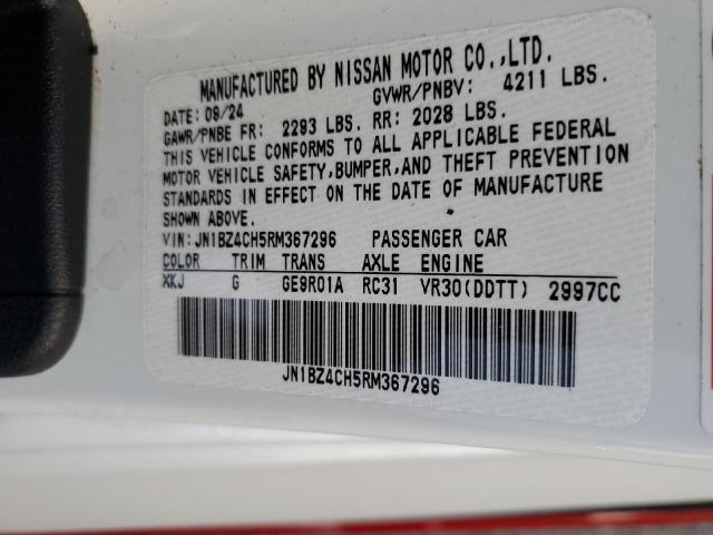 Aukcja sprzedaży 2024 Nissan Z, vin: JN1BZ4CH5RM367296, numer aukcji: 91897585