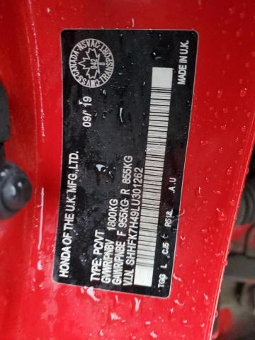 Продажа на аукционе авто 2020 Honda Civic Spor, vin: SHHFK7H49LU301262, номер лота: 91977575
