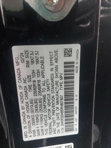 91870635 :رقم المزاد ، 2HKRS6H85RH807807 vin ، 2024 Honda Cr-v Sport مزاد بيع