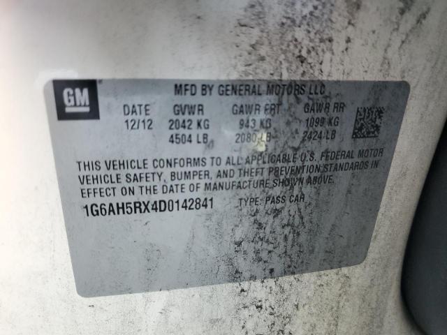 2013 Cadillac X6 M მანქანა იყიდება აუქციონზე, vin: 1G6AH5RX4D0142841, აუქციონის ნომერი: 85856645