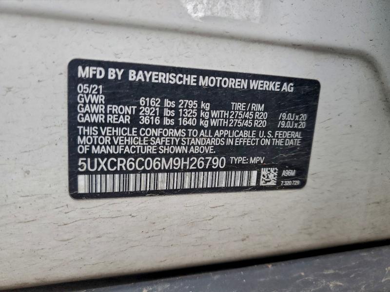 Aukcja sprzedaży 2021 Bmw X5, vin: 5UXCR6C06M9H26790, numer aukcji: 94535935