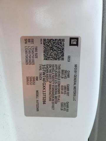 92514015 :رقم المزاد ، 1GTW7AFGXK1373284 vin ، 2019 Gmc Savana G25 مزاد بيع