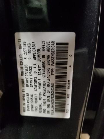 91572345 :رقم المزاد ، JH4KC1F9XEC003861 vin ، 2014 Acura Rlx Advanc مزاد بيع