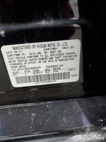 93001615 :رقم المزاد ، JN1CV7AR9JM280079 vin ، 2018 Infiniti Q50 Pure مزاد بيع