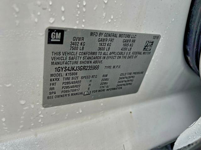 Продаж на аукціоні авто 2016 Cadillac Escalade E, vin: 1GYS4JKJ3GR235968, номер лоту: 94306805
