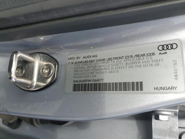 Aukcja sprzedaży 2017 Audi A3, vin: WAUAUGFF9H1044577, numer aukcji: 92425045