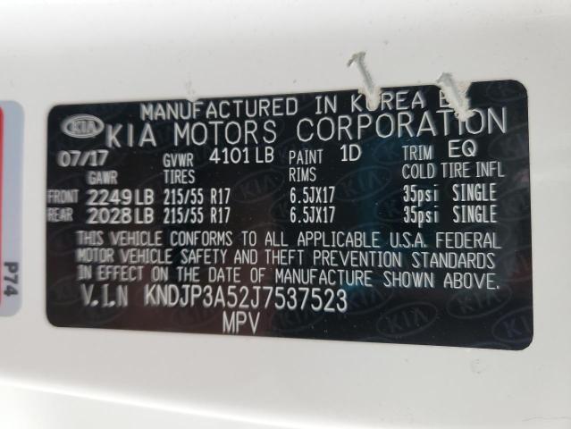 Aukcja sprzedaży 2018 Kia Soul +, vin: KNDJP3A52J7537523, numer aukcji: 92130495