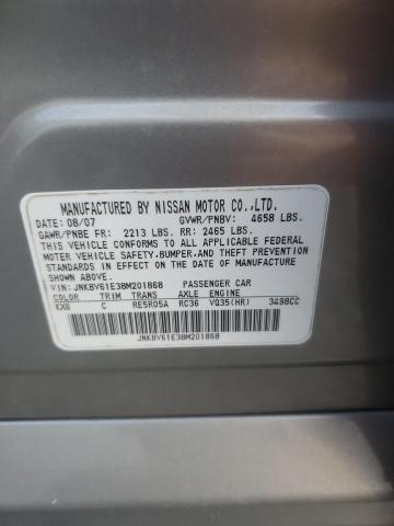 91184215 :رقم المزاد ، JNKBV61E38M201868 vin ، 2008 Infiniti G35 مزاد بيع