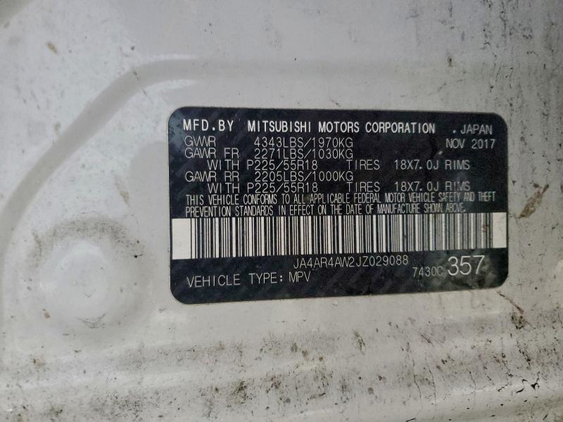 Продаж на аукціоні авто 2018 Mitsubishi Outlander Sport, vin: JA4AR4AW2JZ029088, номер лоту: 94709975