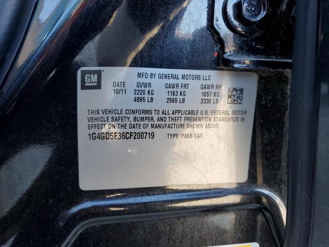 Продаж на аукціоні авто 2012 Buick Lacrosse, vin: 1G4GD5E36CF200719, номер лоту: 91348565