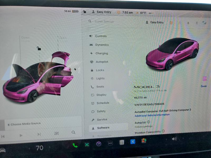 Продаж на аукціоні авто 2020 Tesla Model 3, vin: 5YJ3E1EA5LF598405, номер лоту: 94583625