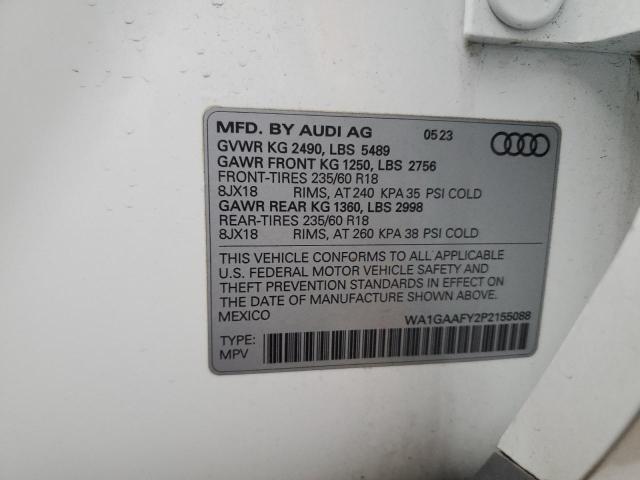 Aukcja sprzedaży 2023 Audi Q5, vin: WA1GAAFY2P2155088, numer aukcji: 92738185
