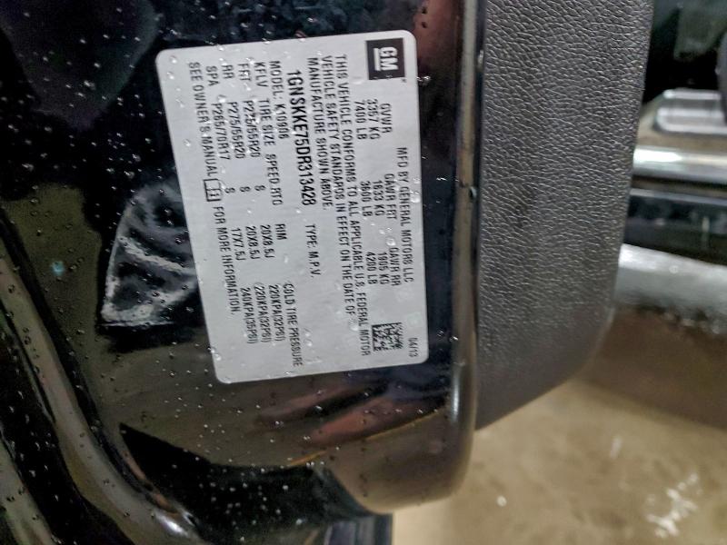 93354985 :رقم المزاد ، 1GNSKKE75DR313428 vin ، 2013 Chevrolet Suburban مزاد بيع