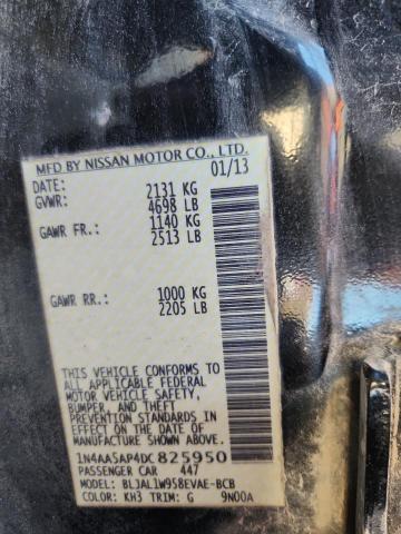 Продаж на аукціоні авто 2013 Nissan Maxima S, vin: 1N4AA5AP4DC825950, номер лоту: 91877105