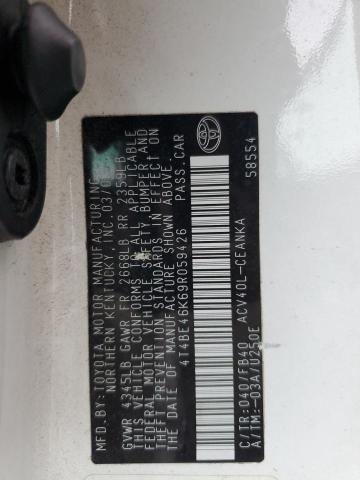 Aukcja sprzedaży 2009 Toyota Camry Base, vin: 4T4BE46K69R059426, numer aukcji: 75278835