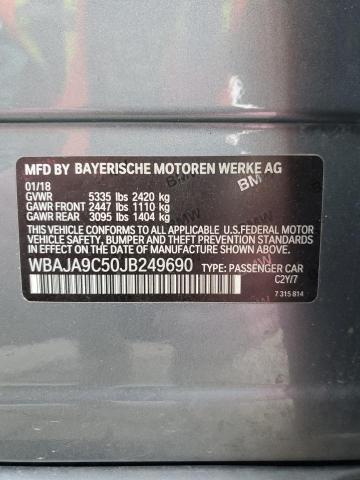 Продаж на аукціоні авто 2018 Bmw 530e, vin: WBAJA9C50JB249690, номер лоту: 92268075
