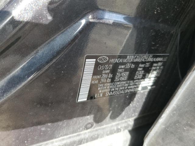 Aukcja sprzedaży 2022 Hyundai Santa Fe, vin: 5NMS5DAL8NH401894, numer aukcji: 91935185