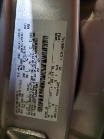91210825 :رقم المزاد ، 1FMCU0F73JUA32887 vin ، 2018 Ford Escape مزاد بيع