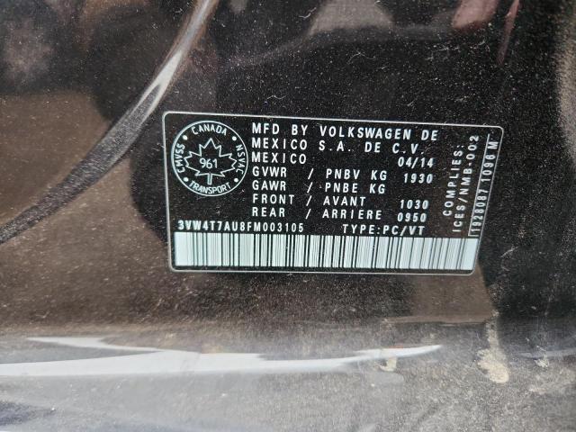 Продажа на аукционе авто 2015 Volkswagen Gti, vin: 3VW4T7AU8FM003105, номер лота: 93144335
