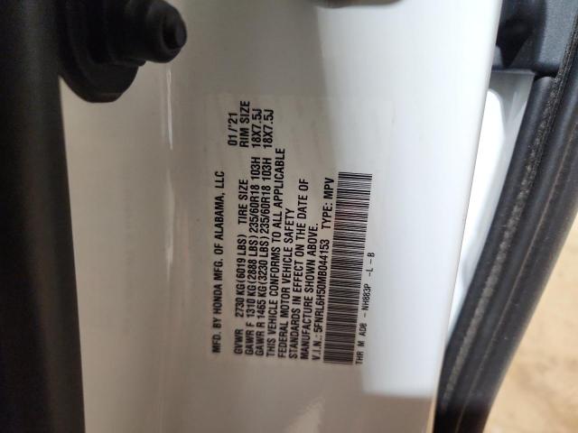 2021 Honda Odyssey მანქანა იყიდება აუქციონზე, vin: 5FNRL6H50MB044153, აუქციონის ნომერი: 92667415