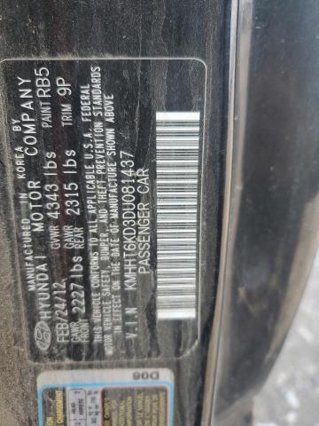 91040755 :رقم المزاد ، KMHHT6KD3DU081437 vin ، 2013 Hyundai Genesis Coupe مزاد بيع