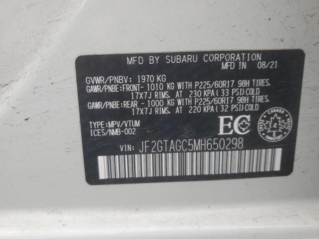 Продажа на аукционе авто 2021 Subaru Crosstrek, vin: JF2GTAGC5MH650298, номер лота: 89872045