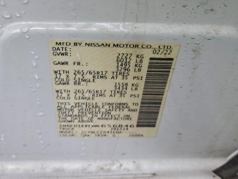 Продаж на аукціоні авто 2022 Niss Frontier, vin: 1N6ED1EK0NN656846, номер лоту: 94557855
