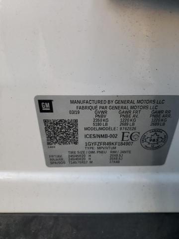 Aukcja sprzedaży 2019 Cadillac Xt4 Sport, vin: 1GYFZFR49KF184907, numer aukcji: 93129955